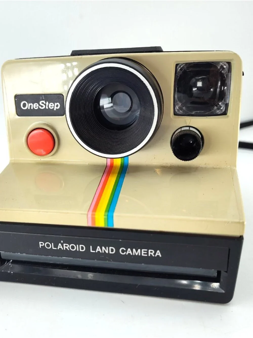 Polaroid OneStep SX-70 Rainbow Stripe Instant Film Camera Vintage UNTESTED